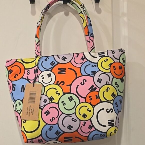 Steve Madden Logo Smiley Face Insulated Lunch Bag - Picture 5 of 8